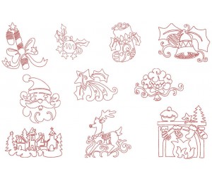 Stickserie - Xmas Tangles 2